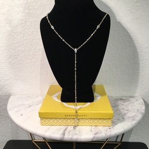 KENDRA SCOTT Arrowhead Lariat Necklace, Gold